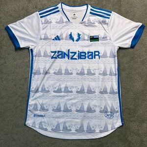 Rare Adidas Zanzibar National Football Team Map AOP Jersey Kit Size XL Shirt